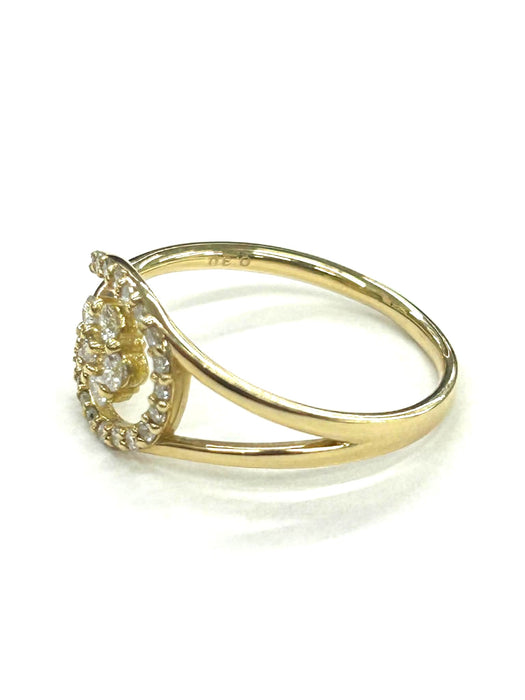 NO BRAND Horseshoe & Rositas Cluster Diamond Ring