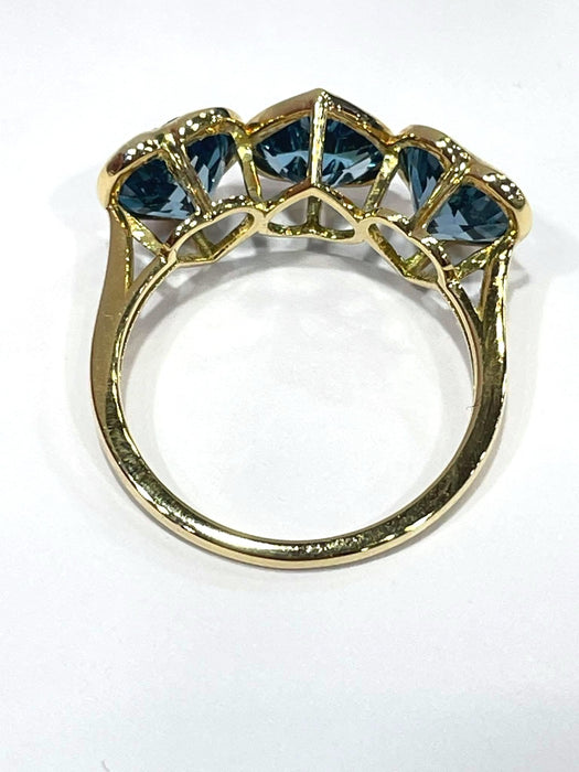 NO BRAND London Blue Topaz Heart Ring