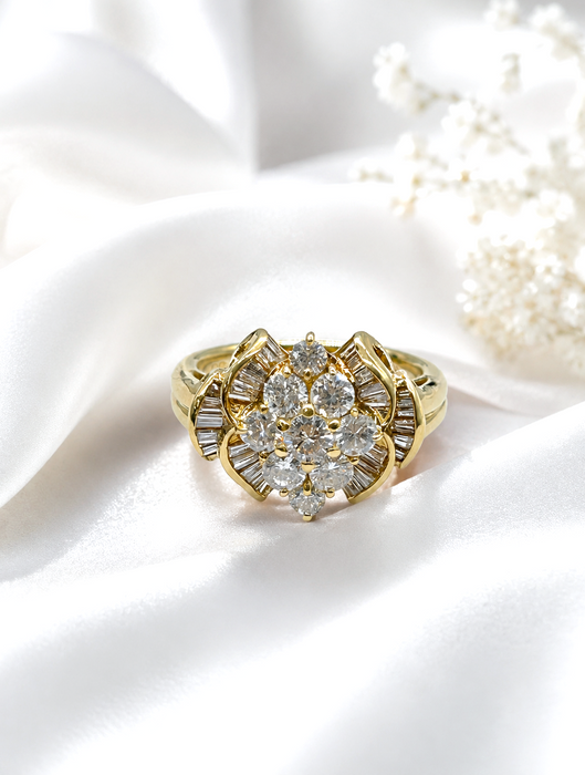 NO BRAND Baguette Diamond Ring