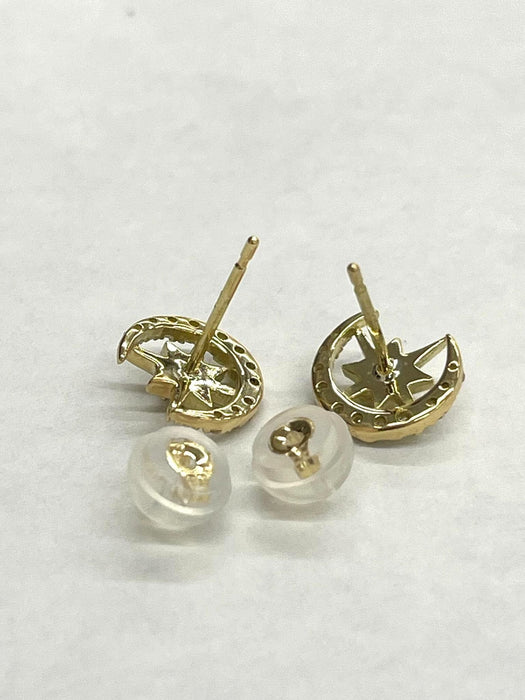 NO BRAND Diamond Stud Earrings