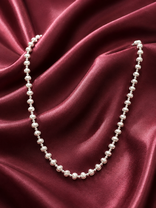 NO BRAND Cat's Eye Ball Chain Necklace