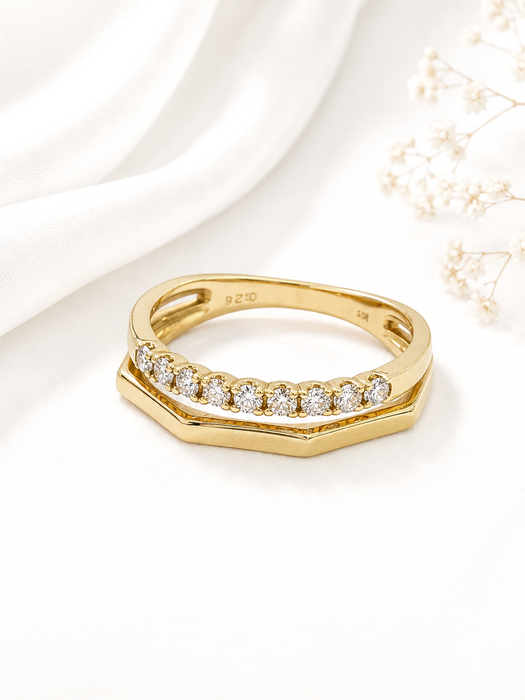 NO BRAND 9P Diamond Ring