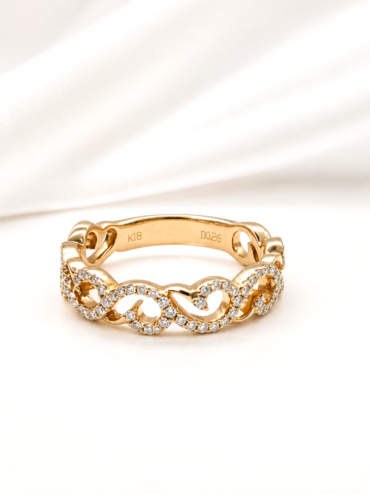NO BRAND Heart Diamond Ring