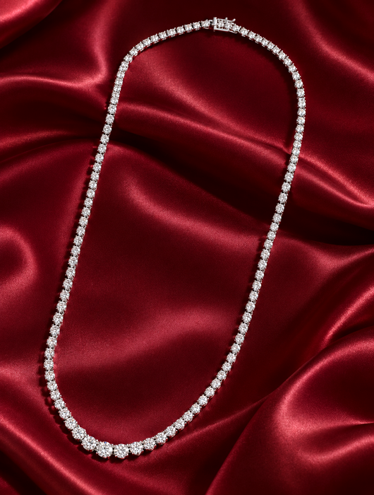 NO BRAND Tennis Diamond Necklace