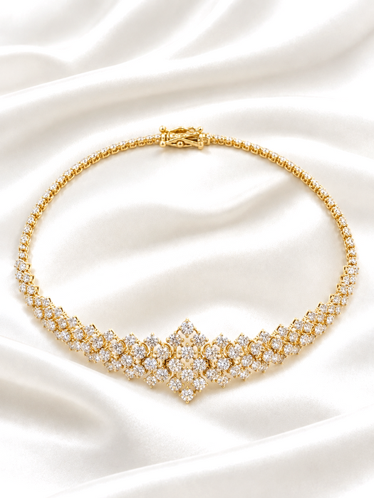 NO BRAND Cluster Diamond Bracelet