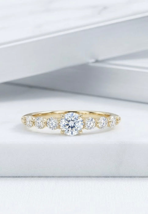 NO BRAND 7P Diamond Ring