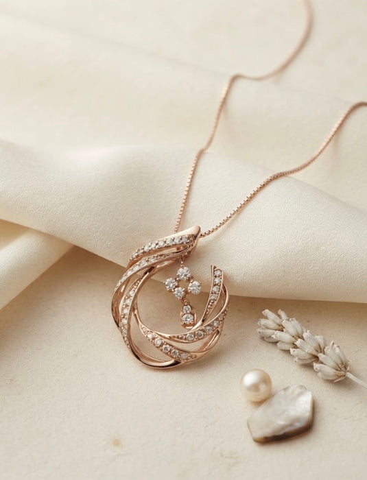 NO BRAND Dancing Diamond Necklace