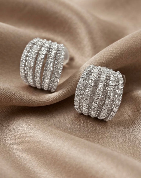 NO BRAND Diamond Stud Earrings