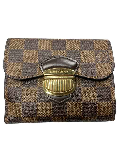 LOUIS VUITTON Portefeuille Joy Damier Ebene Wallet