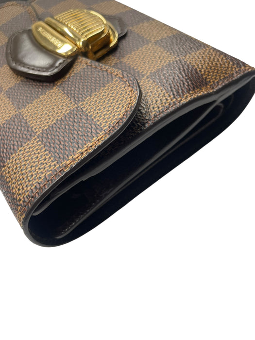LOUIS VUITTON Portefeuille Joy Damier Ebene Wallet
