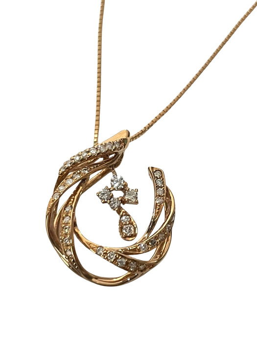 NO BRAND Dancing Diamond Necklace