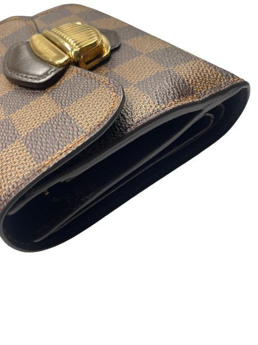 LOUIS VUITTON Portefeuille Joy Damier Ebene Wallet