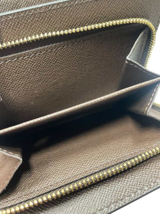 LOUIS VUITTON Portefeuille Joy Damier Ebene Wallet
