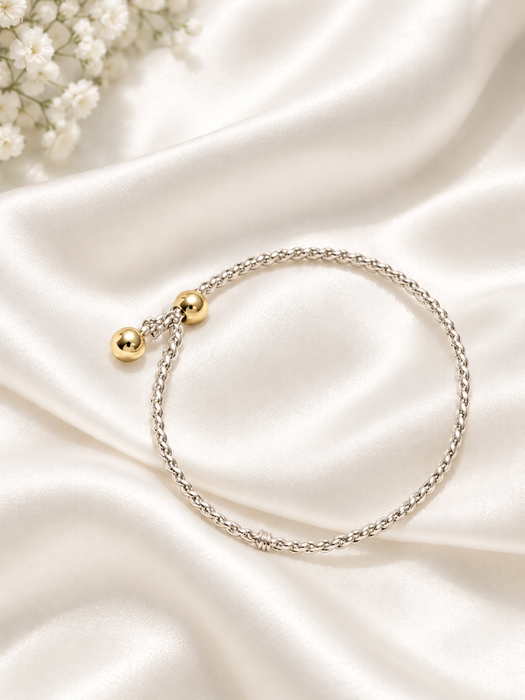 TIFFANY & CO. Love Knot Two-Tone Bracelet