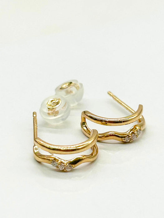 NO BRAND Diamond Earrings
