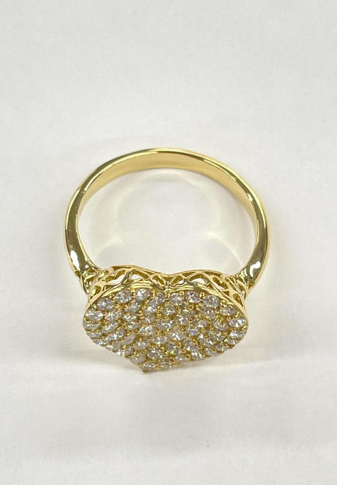 NO BRAND Heart Diamond Ring