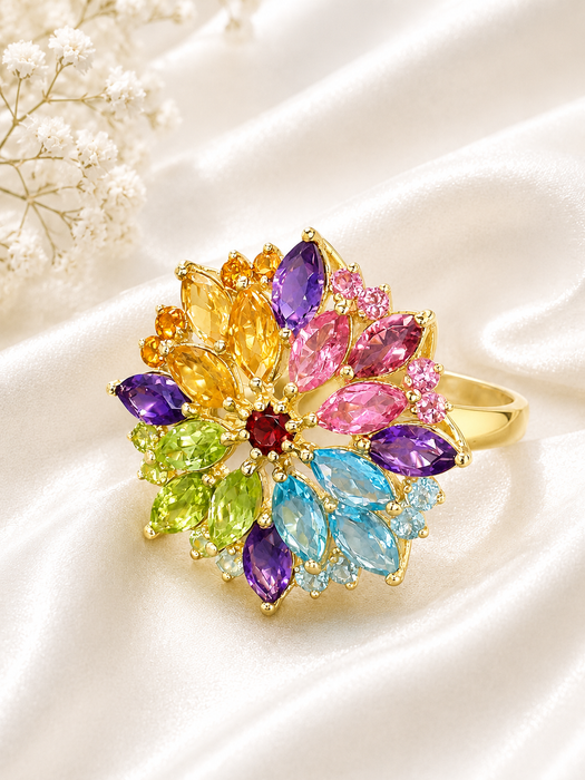 NO BRAND Rositas Multicolor Ring