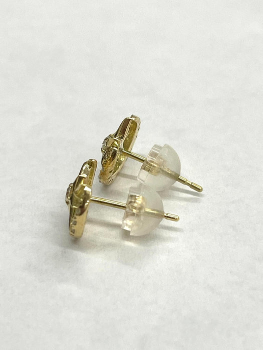 NO BRAND Diamond Stud Earrings