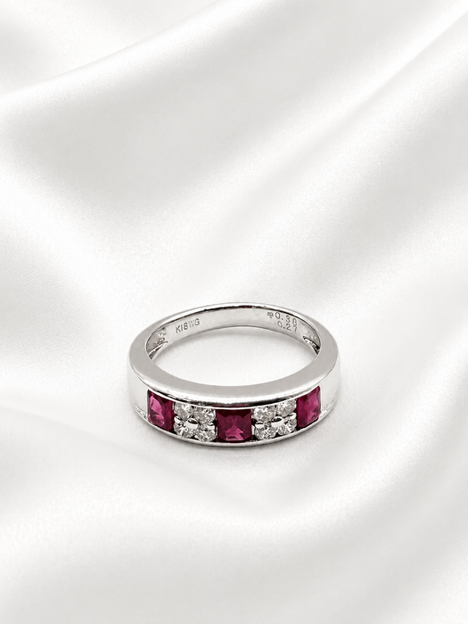 NO BRAND Ruby Diamond Ring