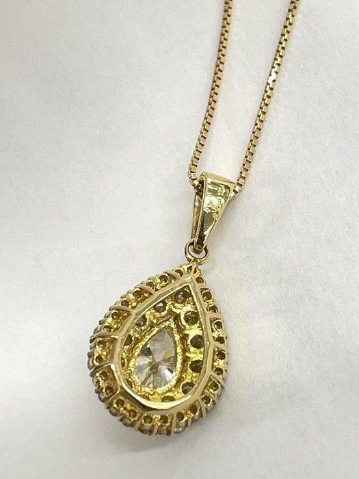 NO BRAND Pear Diamond Necklace