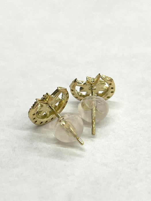 NO BRAND Diamond Stud Earrings