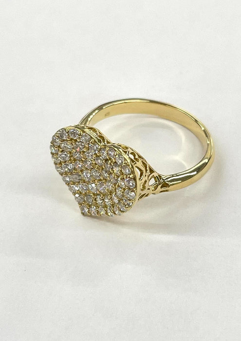 NO BRAND Heart Diamond Ring